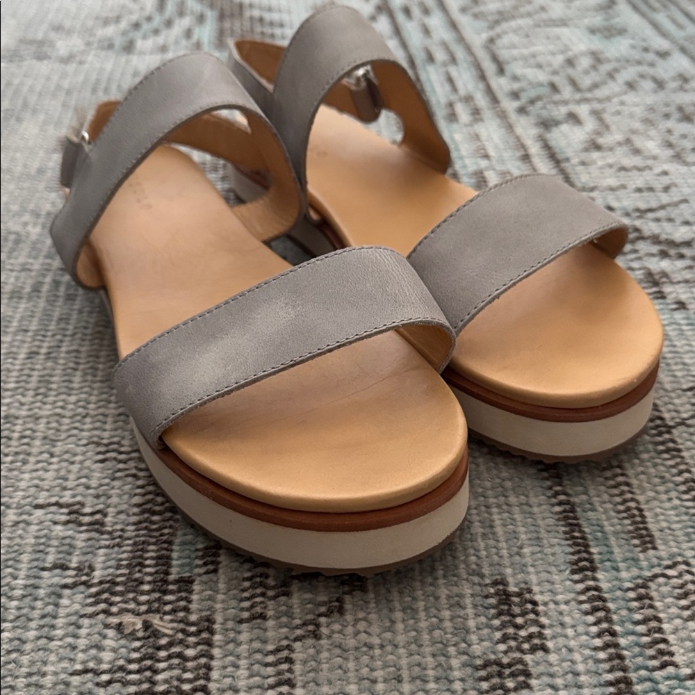 Nisolo Go-To Flatform Sandals, Gray, size 11 - Picture 6 of 6